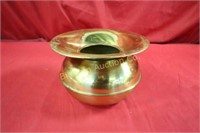 Brass Spittoon 8" diameter x 5 1/2" tall