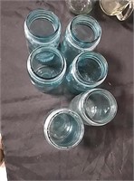 6  ball jars without lids