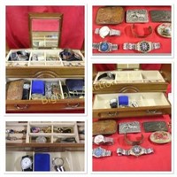 Men's Jewelry Box w/ Contents
