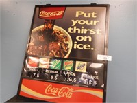 VINTAGE COCA COLA PRICING SIGN