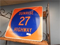 OLD SUNRISE HIGHWAY 47 METAL SIGN