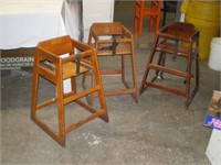 High chairs booster chairs wooden