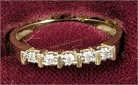 14k Gold Diamond Ring 1.1 Dwt