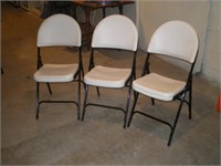 Chairs folding metal/plastic