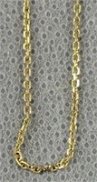 14k Gold 20" Chain Necklace 0.9 Dwt