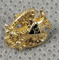 10k Gold Masonic 30 Second Degree Pin 0.4 Dwt