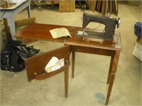 Sewing Machine with Cabinet & manual