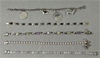 5 Sterling Silver Ladies Bracelets
