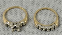 Pair Of 14k Gold Rings 3.1 Dwt, No Stones