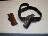 Holsters for pistols, Leather