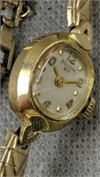 14k Gold Ladies Bulova 23 Watch 7.9 Dwt