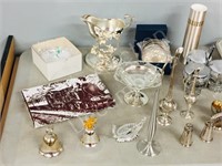 lot- assorted silverplate items