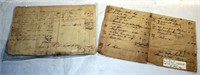 [C]~(Lot of 2)1800's Ship Captains' Purchase Order