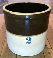 [M] ~ 2 Gallon Stoneware Crock