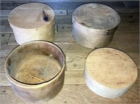 [M] ~ (Lot of 4) Vintage Cheese Boxes