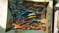 Box of misc. pliers and assorted other tools
