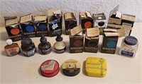Lot Of Vintage Inks & Typewriter Ribbon Tins