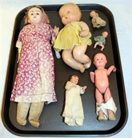 [M] ~ (Lot of 6) Various Vintage Baby Dolls ( As F