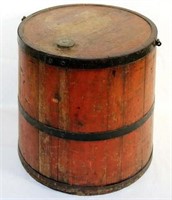 [C] ~ Early Wooden Kerosene Container