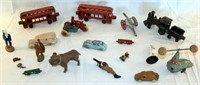 [M] ~ Lot of Various Metal & Rubber Vintage Toys