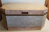 Gorgeous Marble Chest Approx 16" x 19" x 33" (hwd)