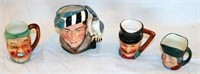 [M] ~ (Lot of 4)Miniature Royal Doulton & Other To