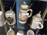 LOT OF 3 COLLECTIBLE STEINS