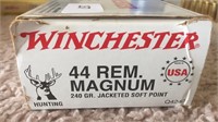 Winchester 44 Rem. 
Magnum 240 Gr.