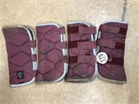 Tag #115 Set of 4 Burgundy SHipping Boots