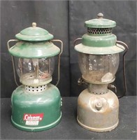 Pair of coleman lanterns