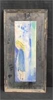 Water color painting of a girl 18×6"