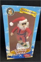 Limited edition Surfing Santa in box