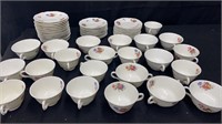 Royal Worcester English floral china dishes