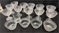 Collection of glass cups