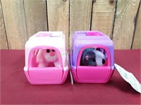 (2) Snuggles My Dream Puppy Mini Plush Pet&Carrier