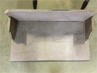 Granite shelf with base (36” x19” base.  36”x10”