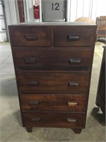Five drawer dresser (27.” X 21” x 45”)