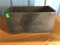 21” x 10.5” wooden crate