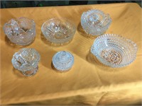 Glass candy dishes