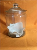 Large glass jar with lid (16”)