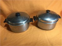 Revere cooking pot and additional pot with lids