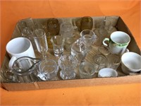 Mini mugs and cups -all glass