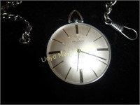 Vintage Helbros 17 Jewel Pocket Watch & Chain