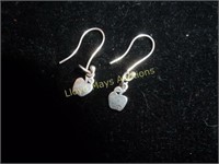 James Avery Sterling Silver Apple Dangle Earrings