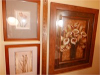 Mixed Lot of Framed Art