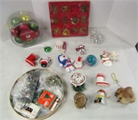 Lot of Misc X-mas Ornaments & Replacement Lights