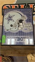 DALLAS COWBOY WALL HANGING APPX 18 BY 24 INCH