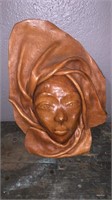 UNIQUE LEATHER MASK OF WOMENS FACE WALL HANGING