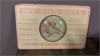 VINTAGE MY OWN BANK WALL HANGING FOR BABY ROOM