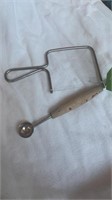 VINTAGE CHEESE SLICER AND MELON BALLER